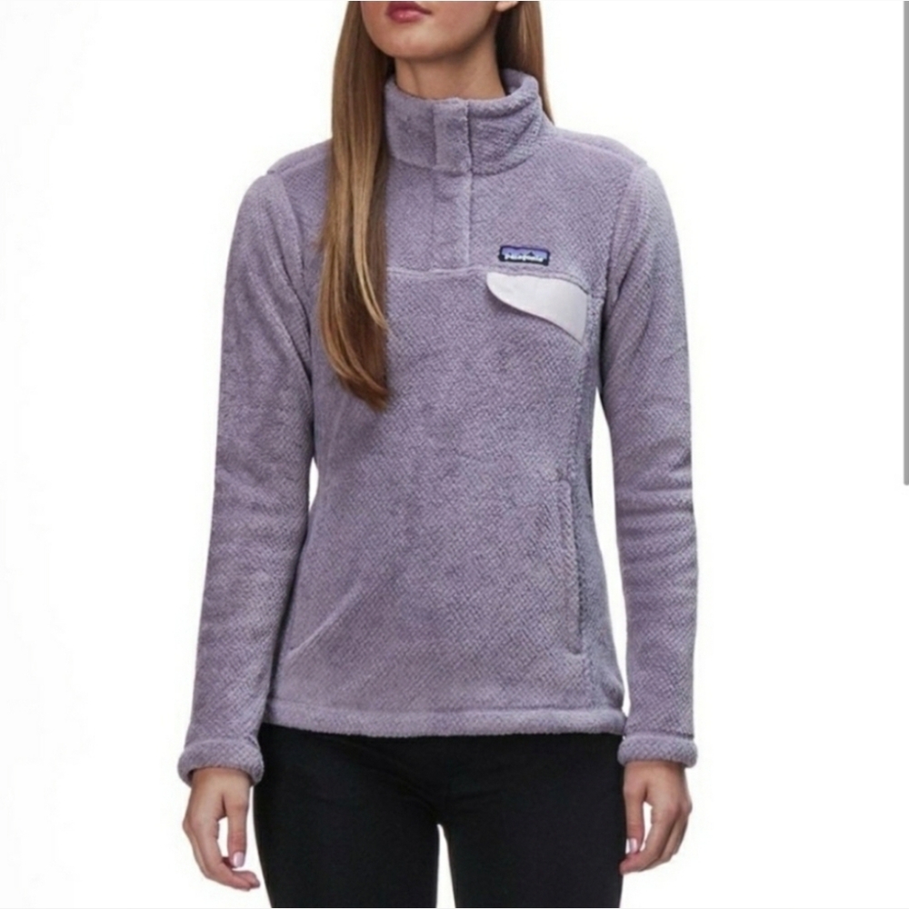 Patagonia ReTool Snap T Fleece Pullover In Smokey Violet